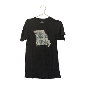 The Midwest girl state t shirt dark gray size small